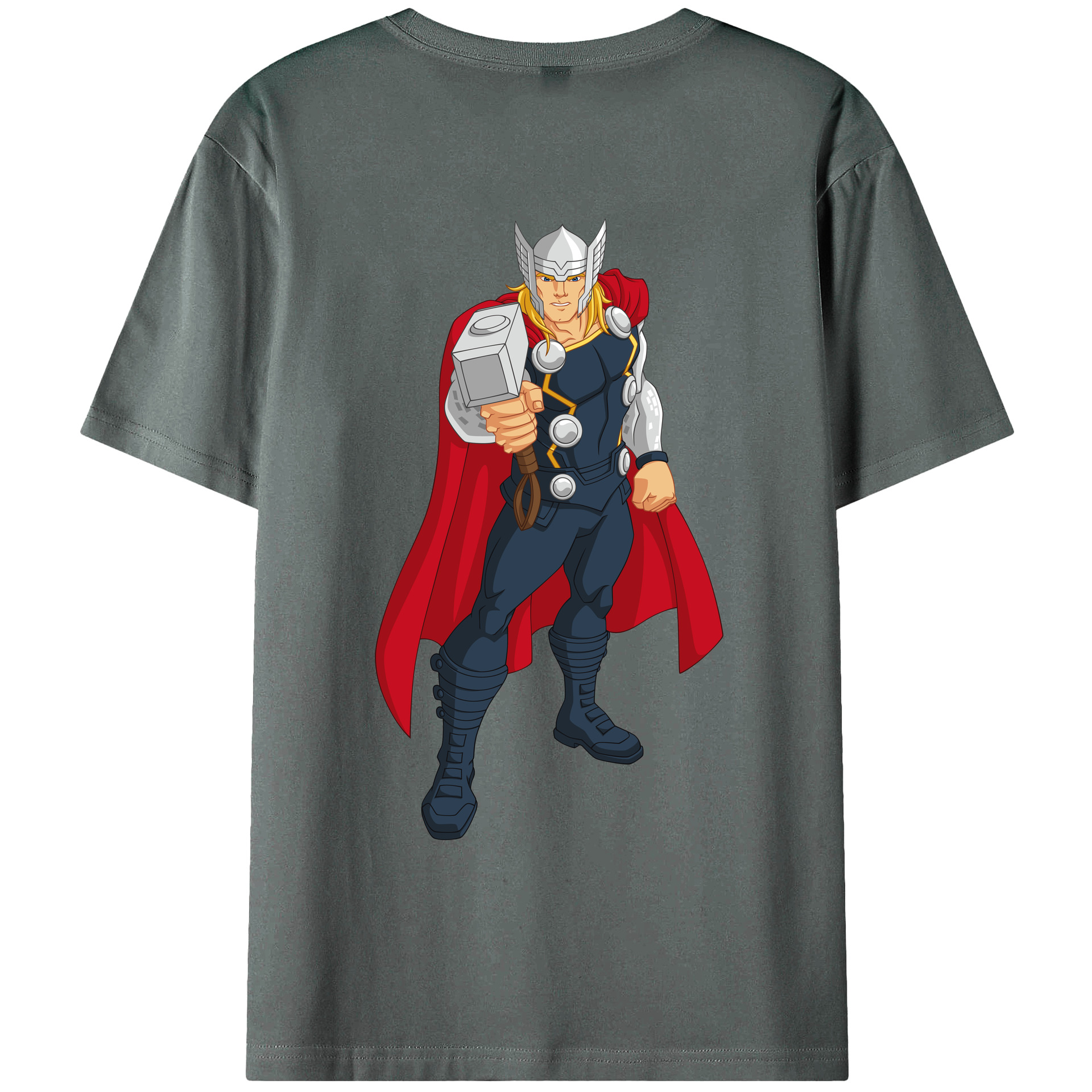 （画像用） アベンジャーズ The Avengers 綿100％ メンズ半袖Tシャツ（バックプリント） 通気性